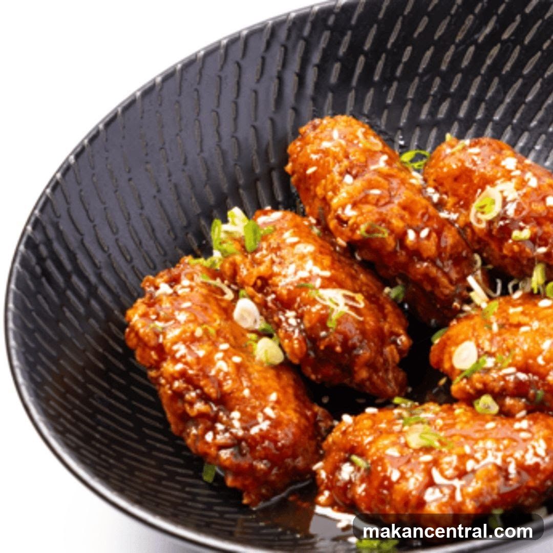 Chicken Wings in Black Bowl