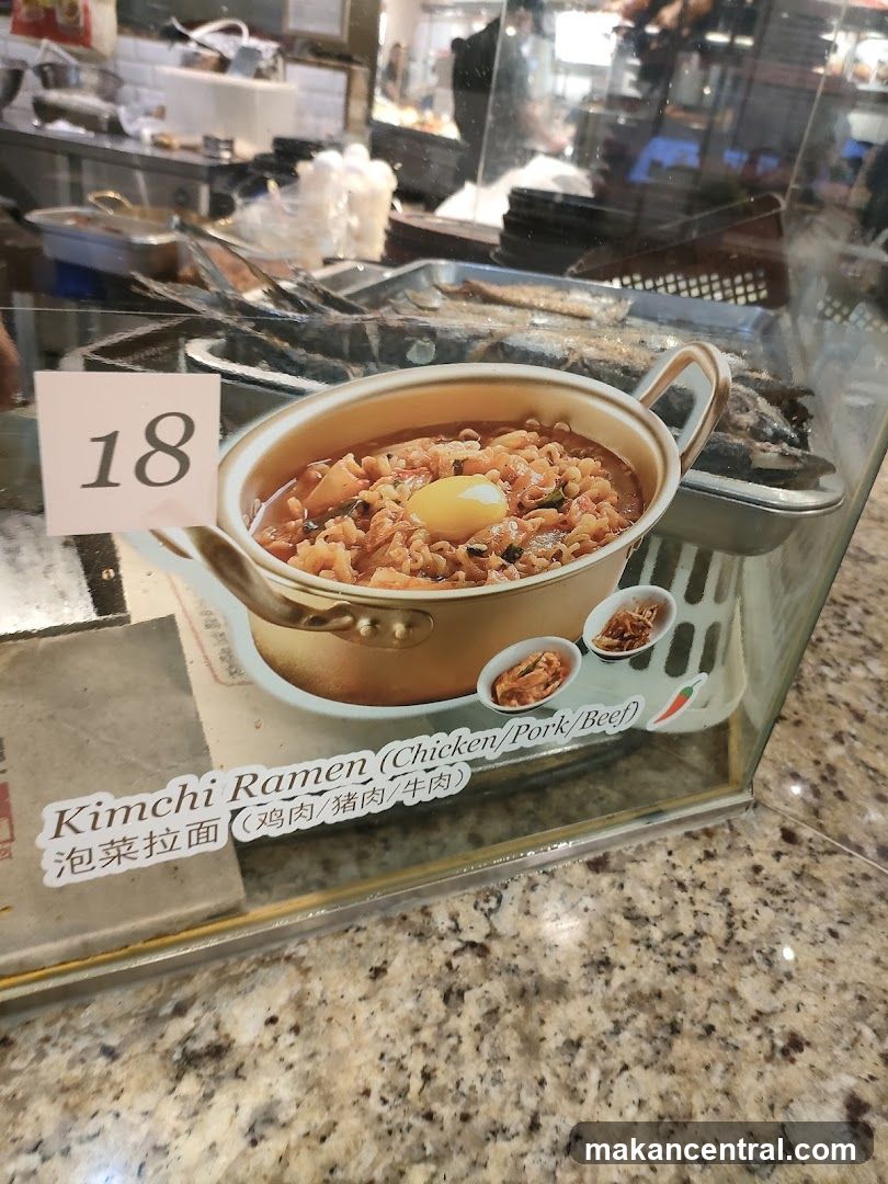 Food display at counter