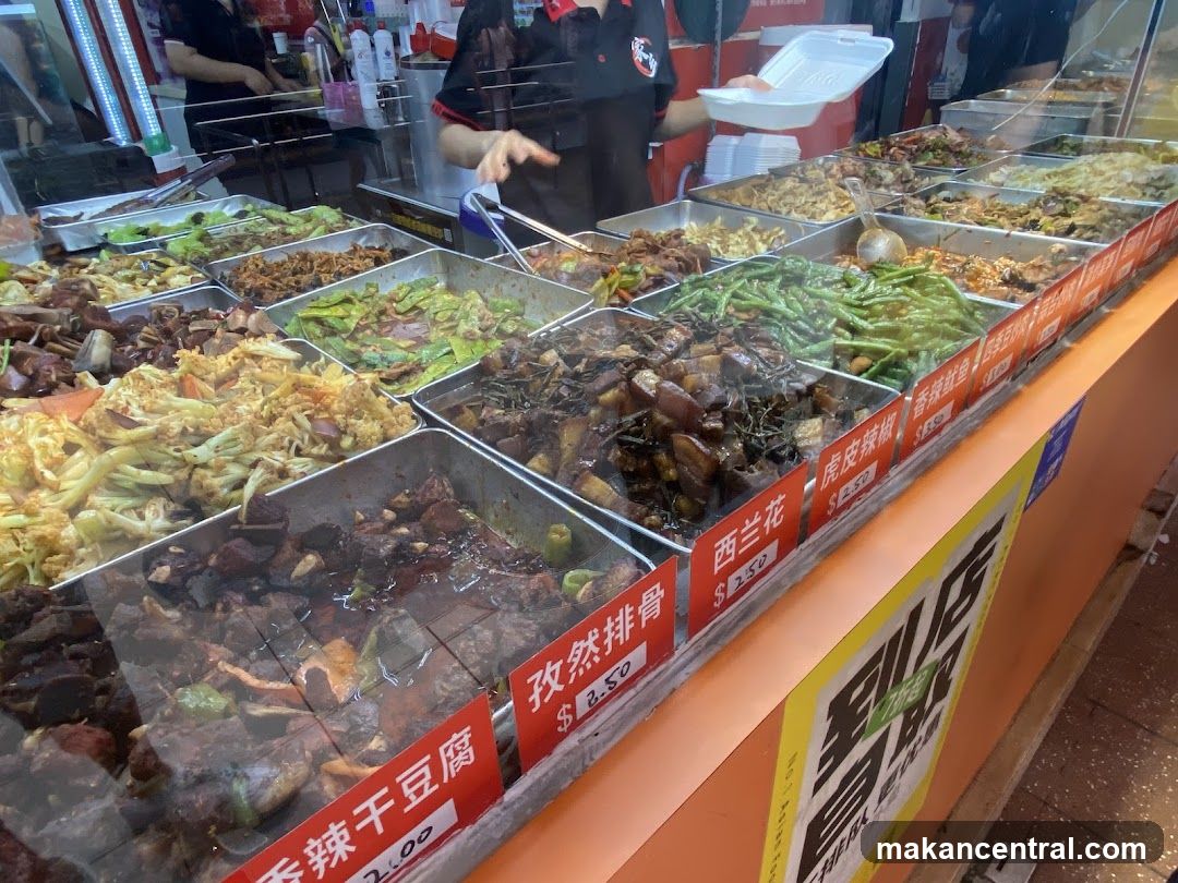 Food stall interior
