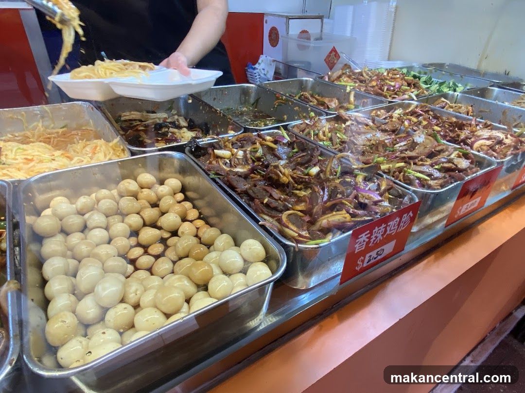 Food stall interior
