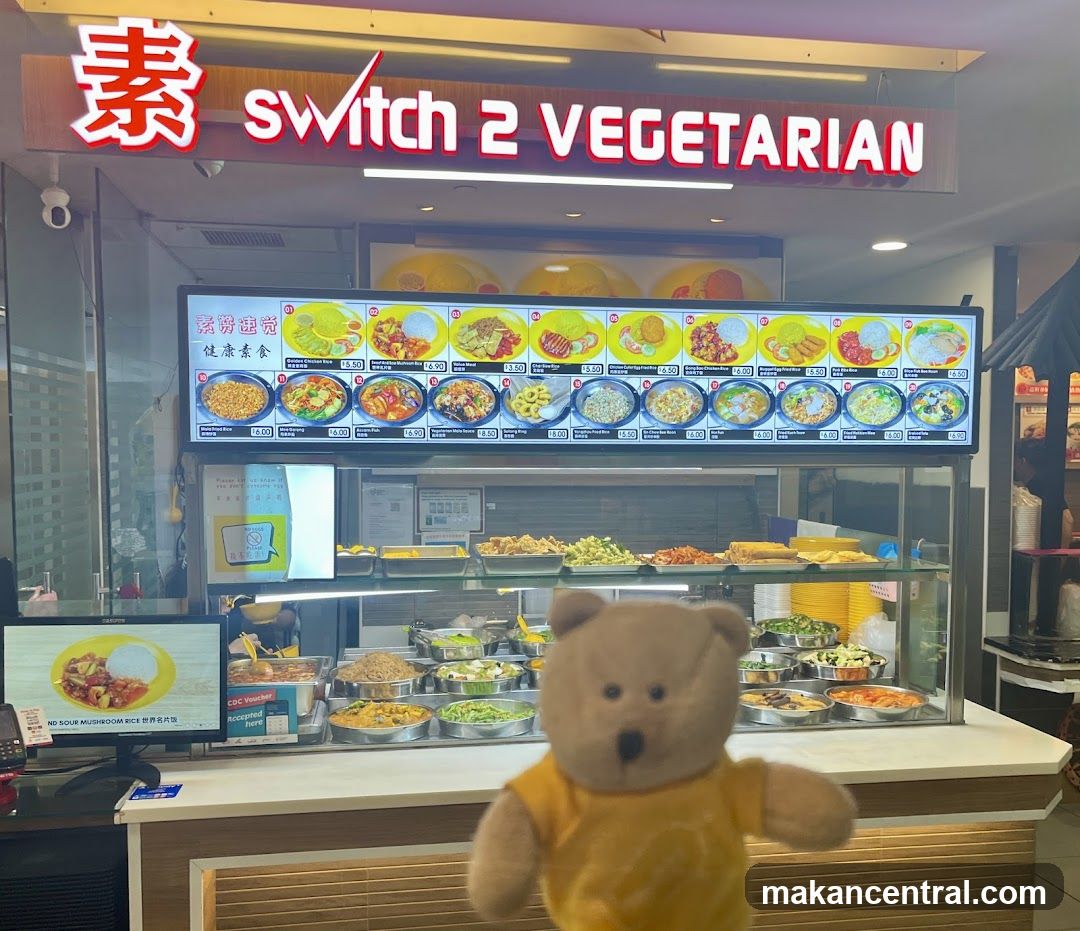 Switch 2 Vegetarian stall interior