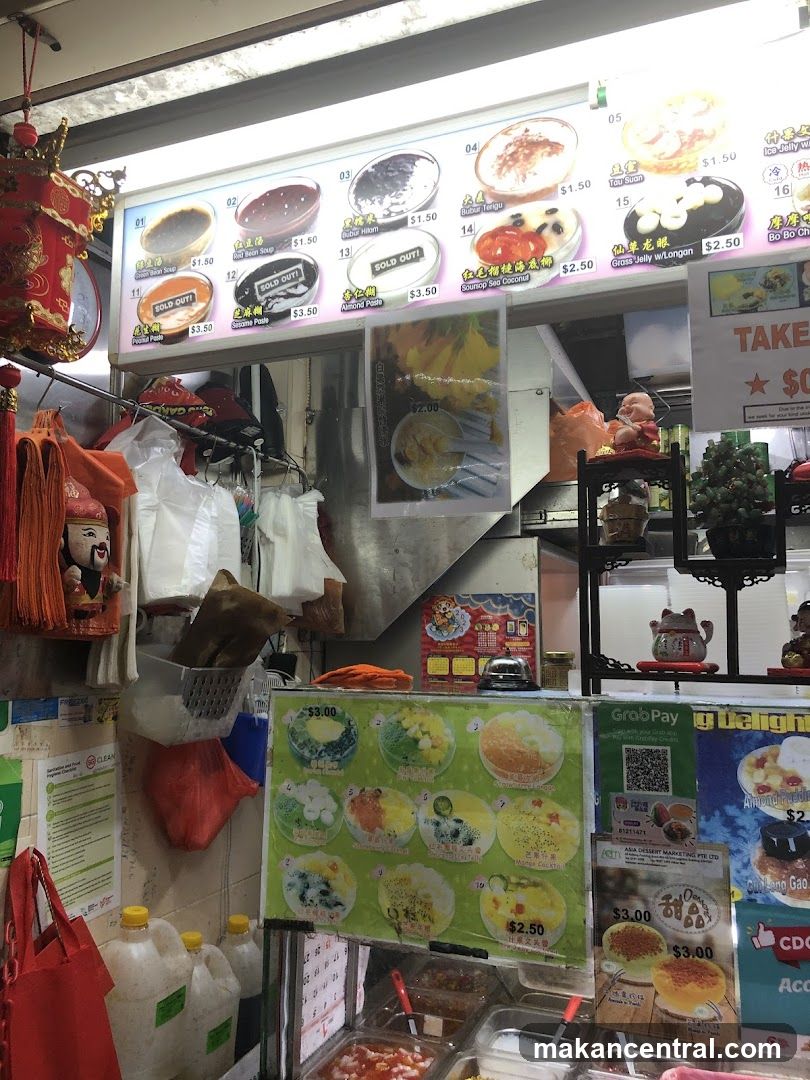 Food stall interior with menus and decorations