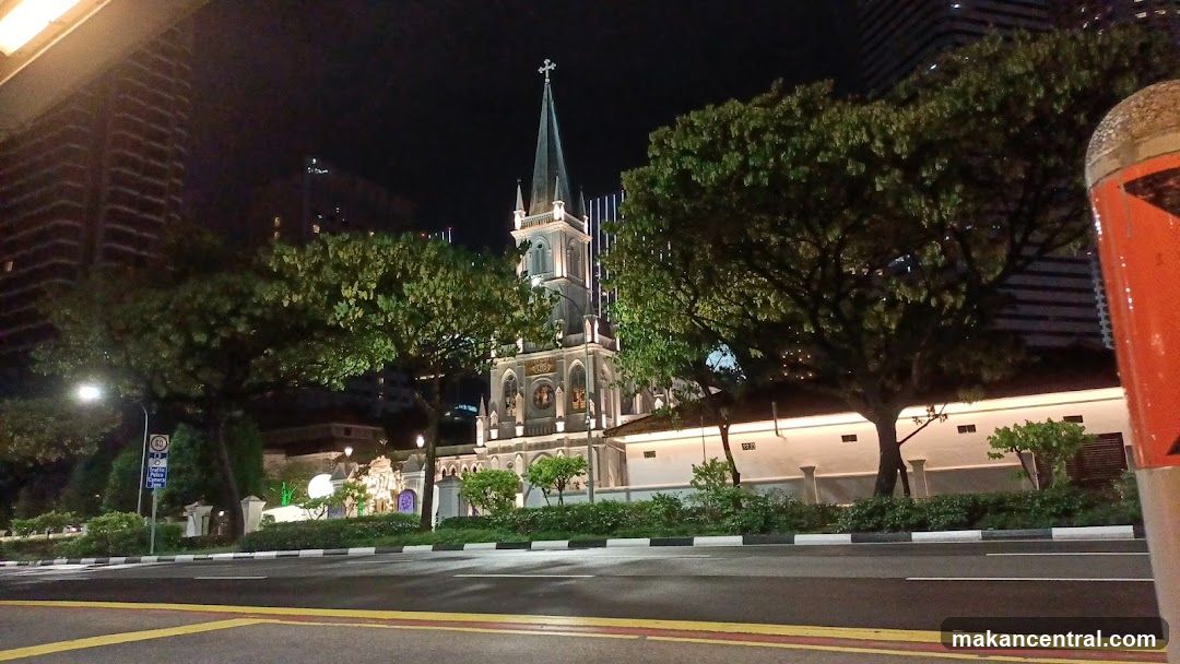 Nighttime Urban Scene with Church