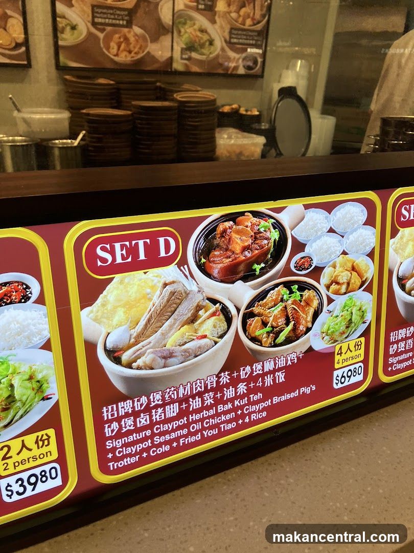 Set D Menu Board