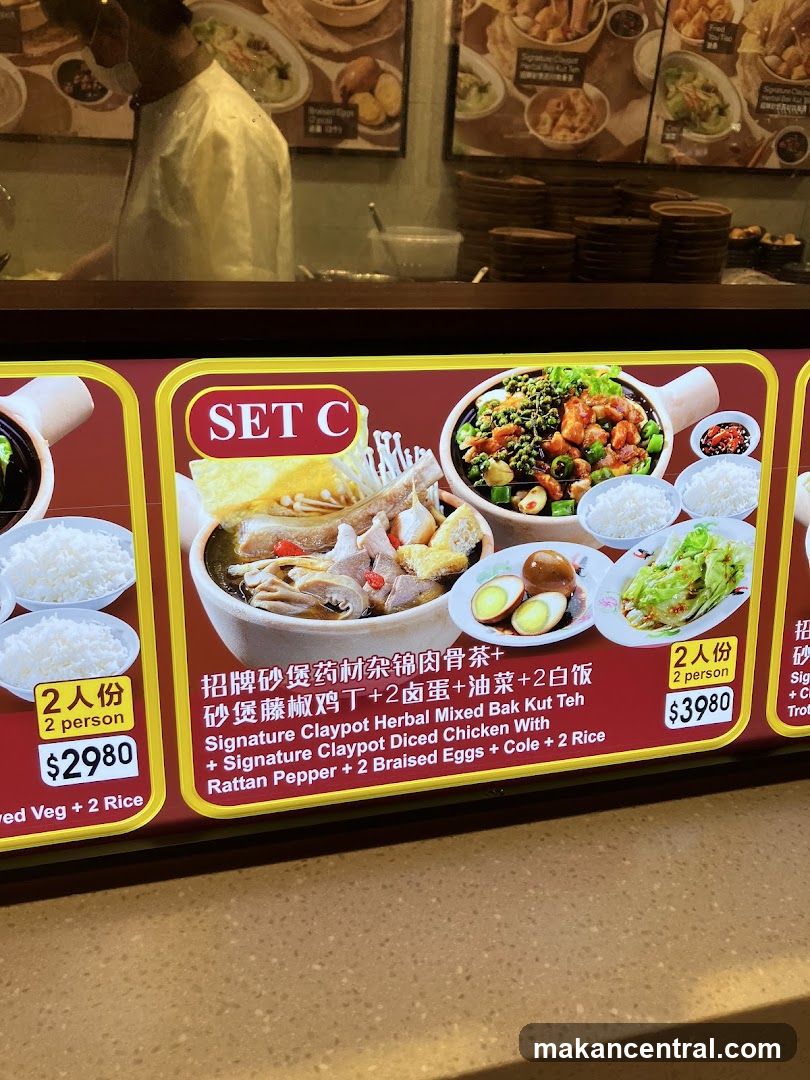 Set C Menu Board