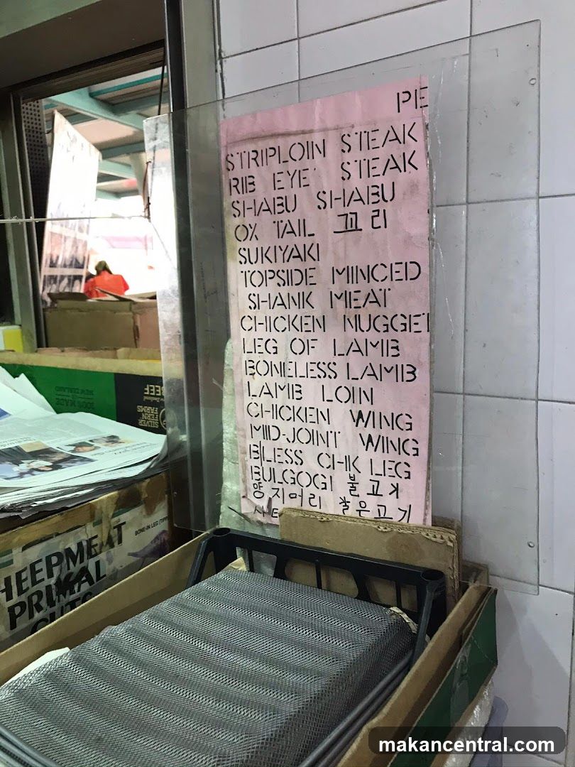 Meat Menu Board