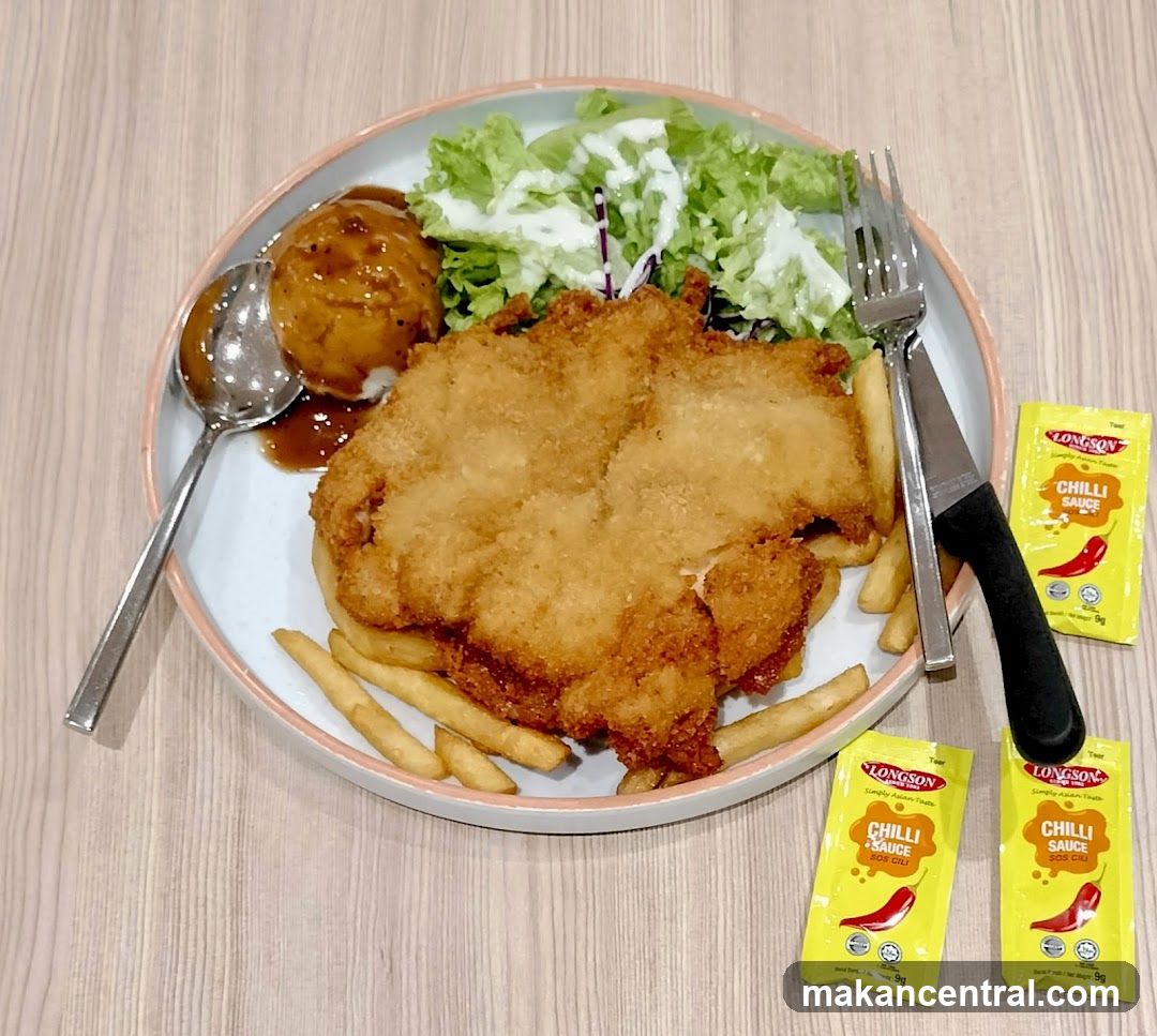 Food Plate on Wooden Table