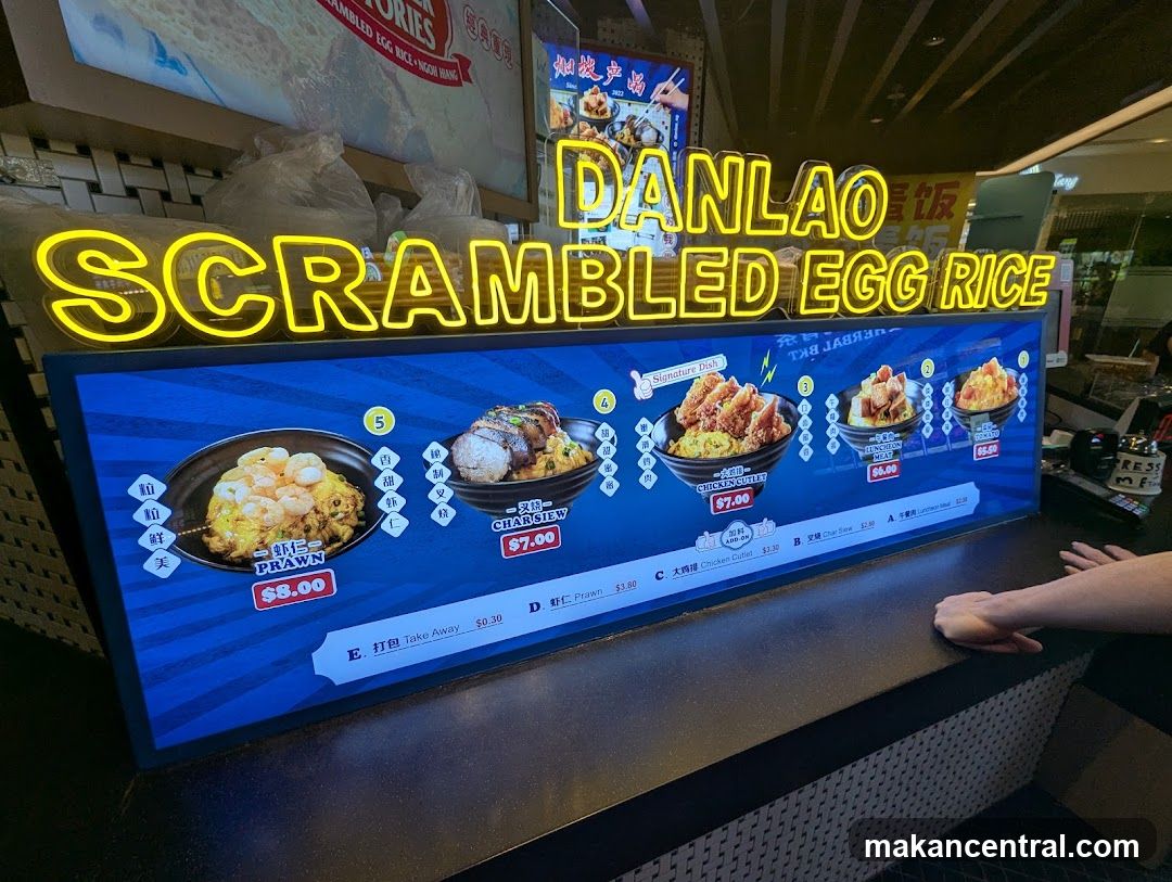 Danlao Scrambled Egg Rice Menu