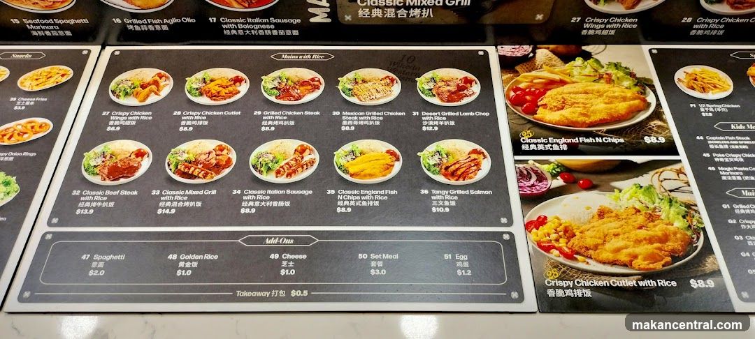 Restaurant Menu Board
