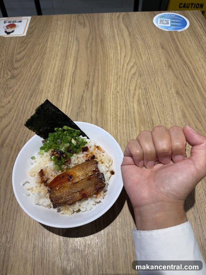 Food and Hand on Table