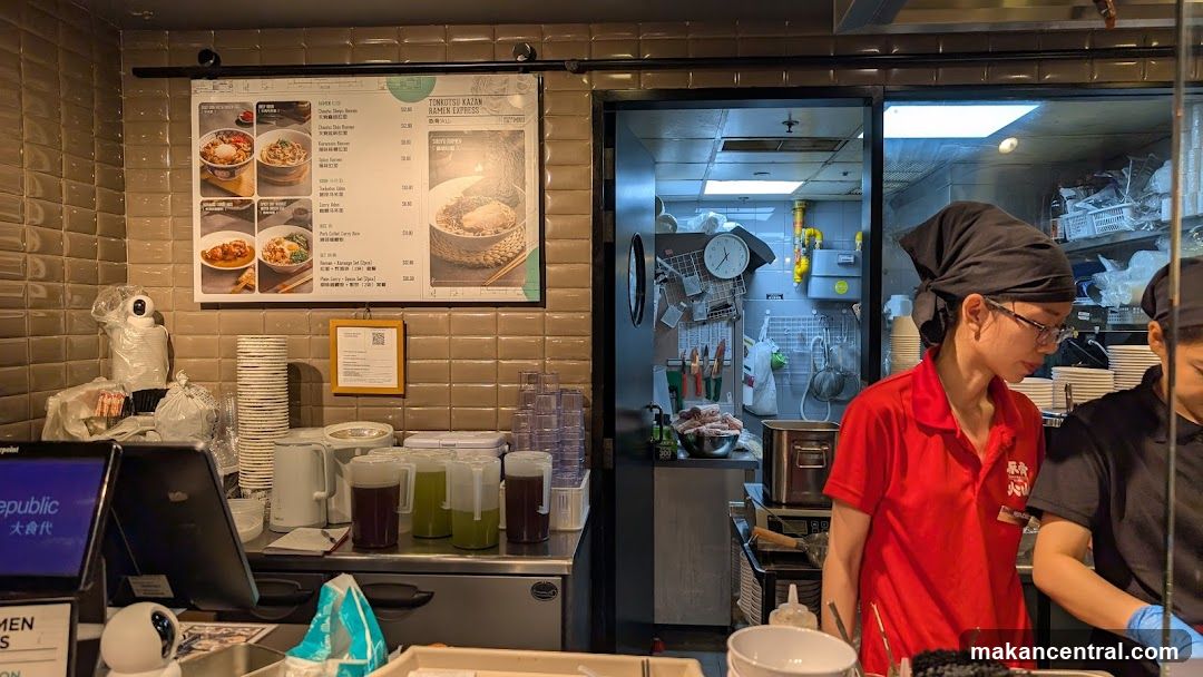 Restaurant interior counter area