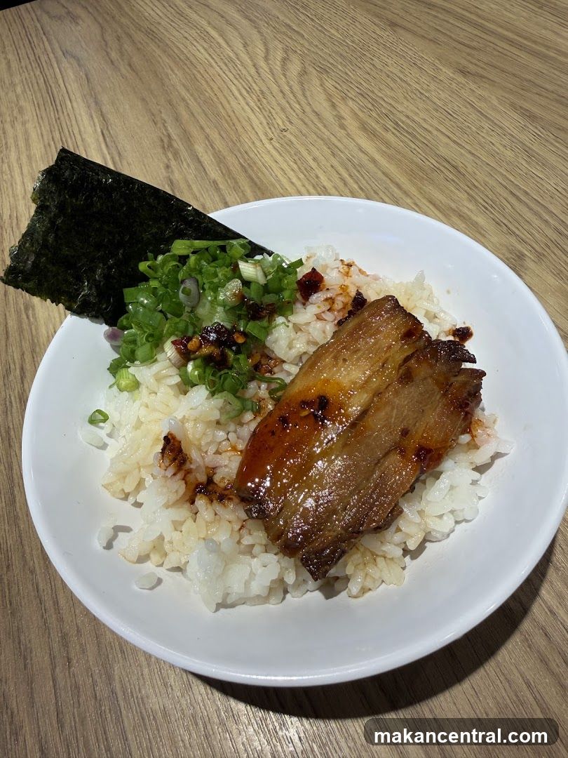 Rice Bowl with Meat and Garnish