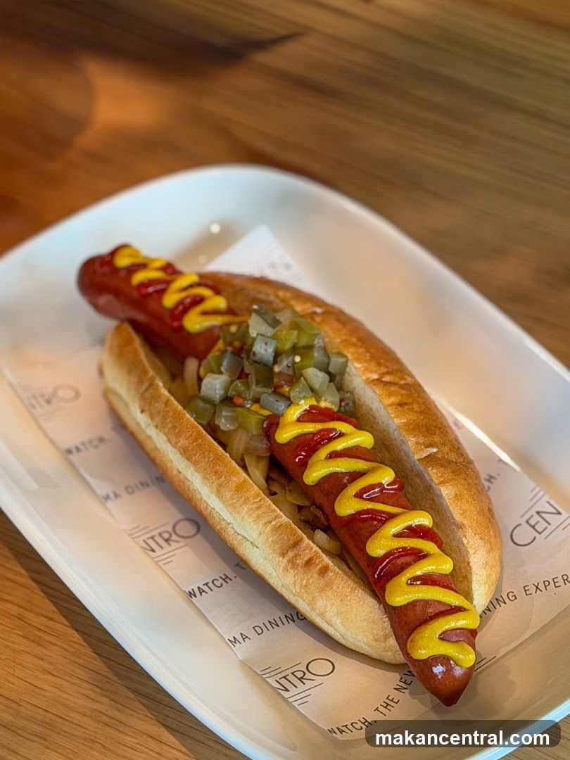 Hot Dog on Plate