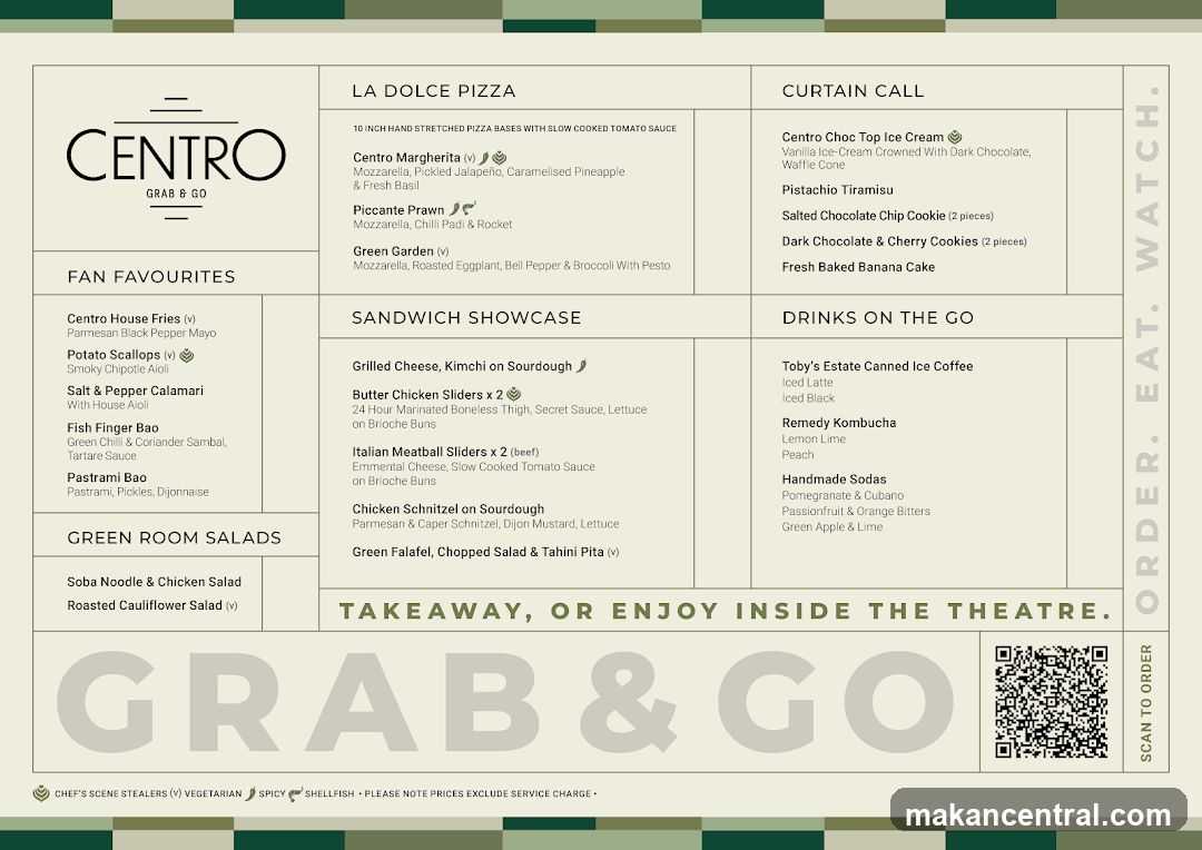 Centro Grab & Go Menu