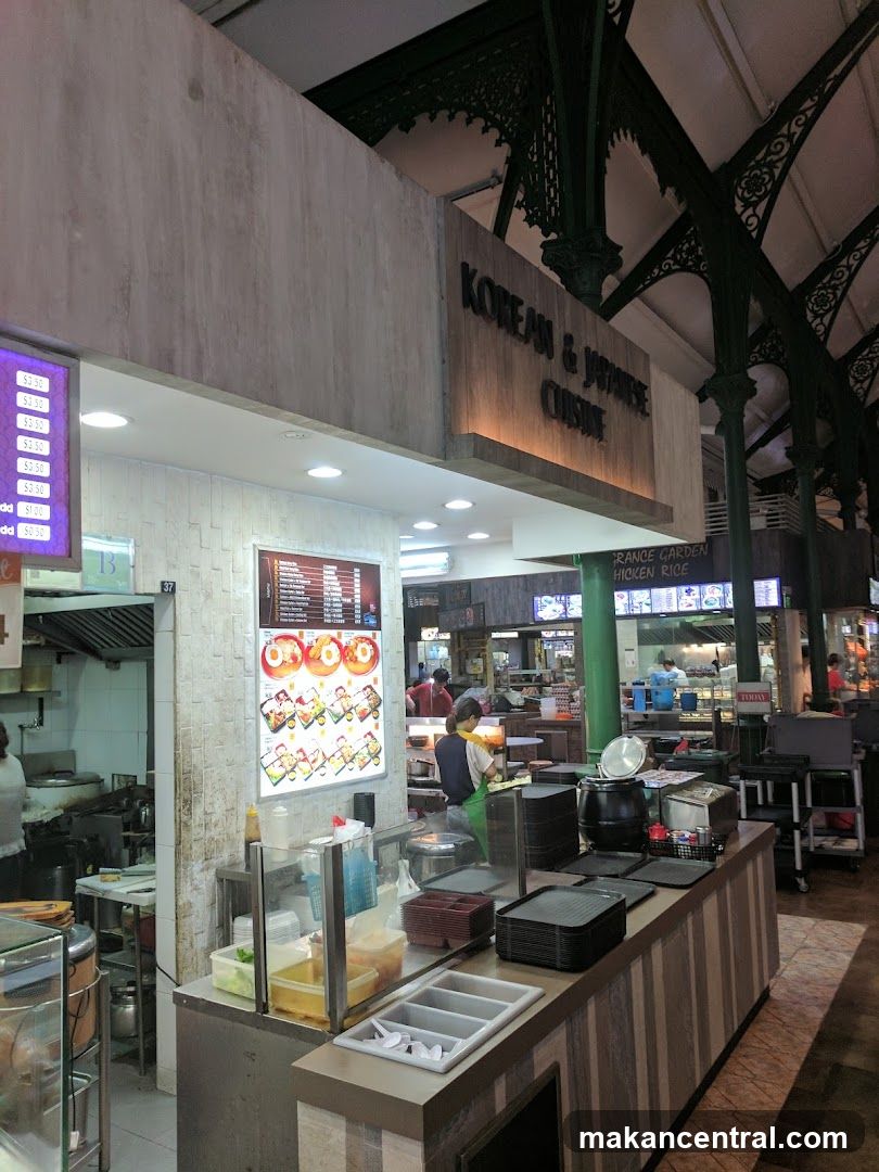 Korean & Japanese Cuisine stall interior