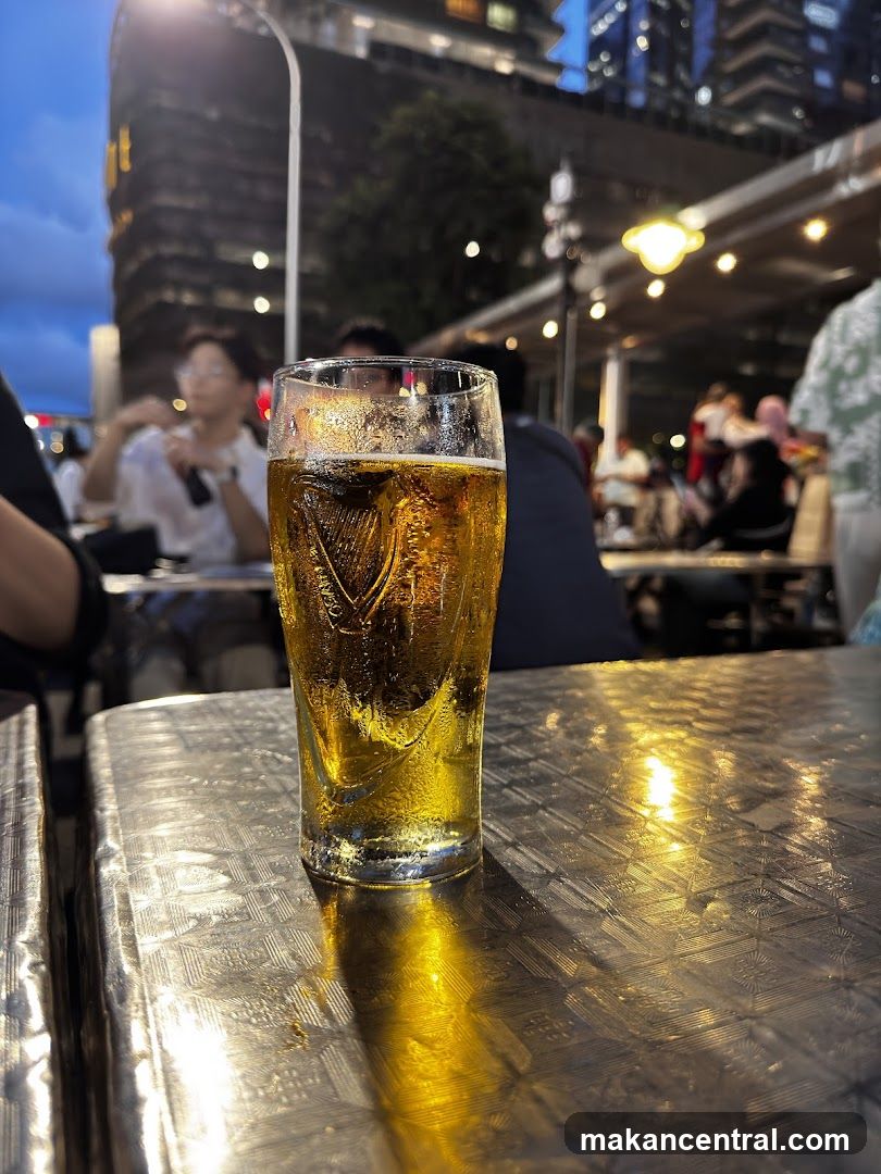 Outdoor Bar Scene at Night