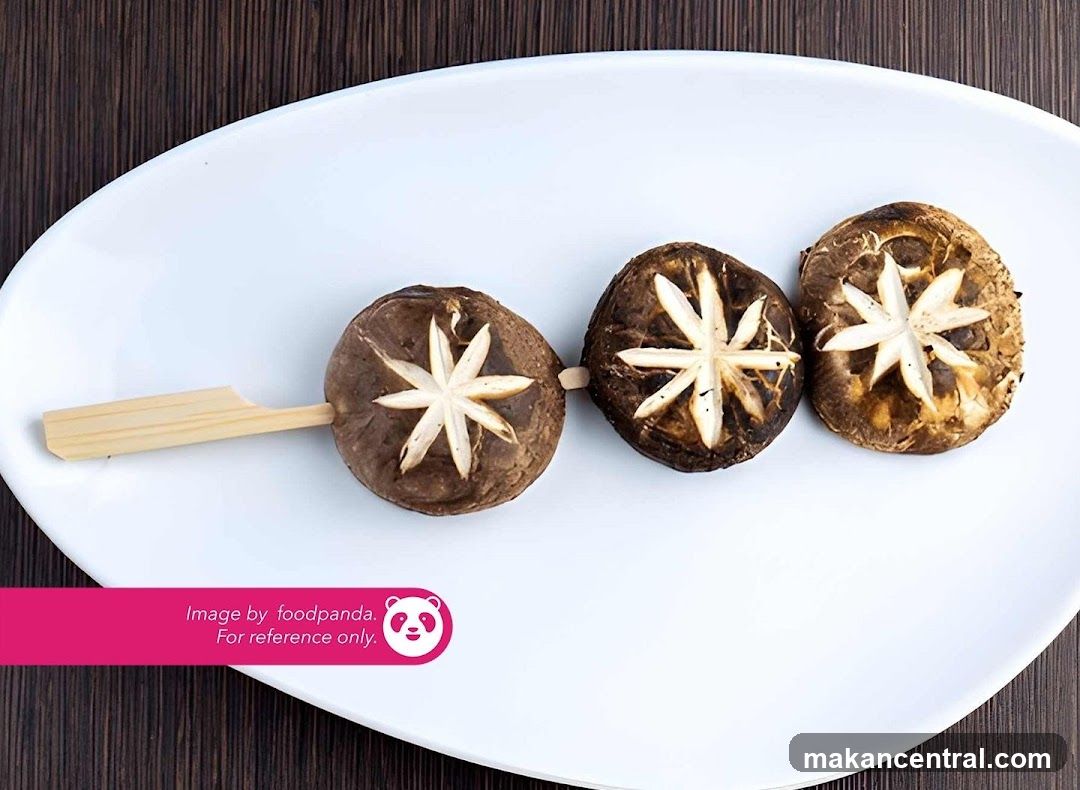 Shiitake Mushrooms on Skewer