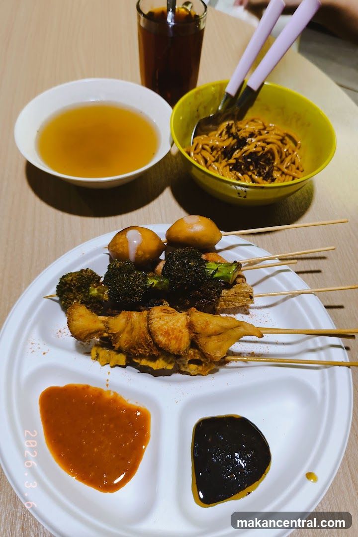 Dining Table with Food Items