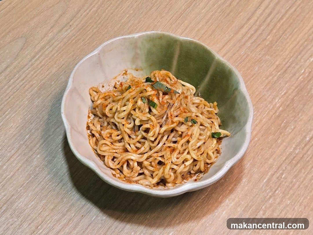 Noodles in a bowl