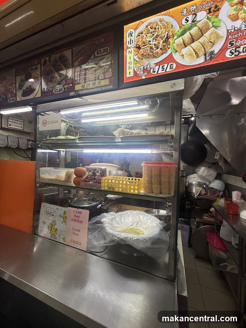 Food stall interior
