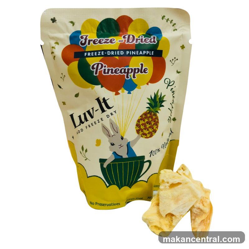 Freeze-Dried Pineapple Product Packaging