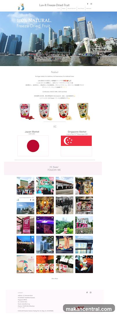 Luv-It Freeze-Dried Fruit Website