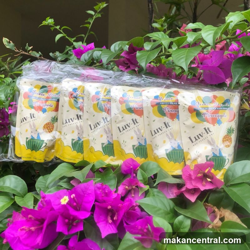 Luv-It Freeze-Dried Pineapple Packaging