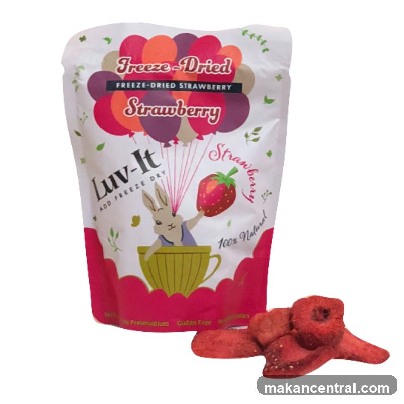 Freeze-Dried Strawberry Product Packaging