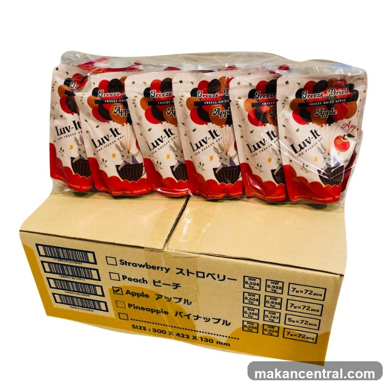 Luv-It Freeze-Dried Apple Packaging