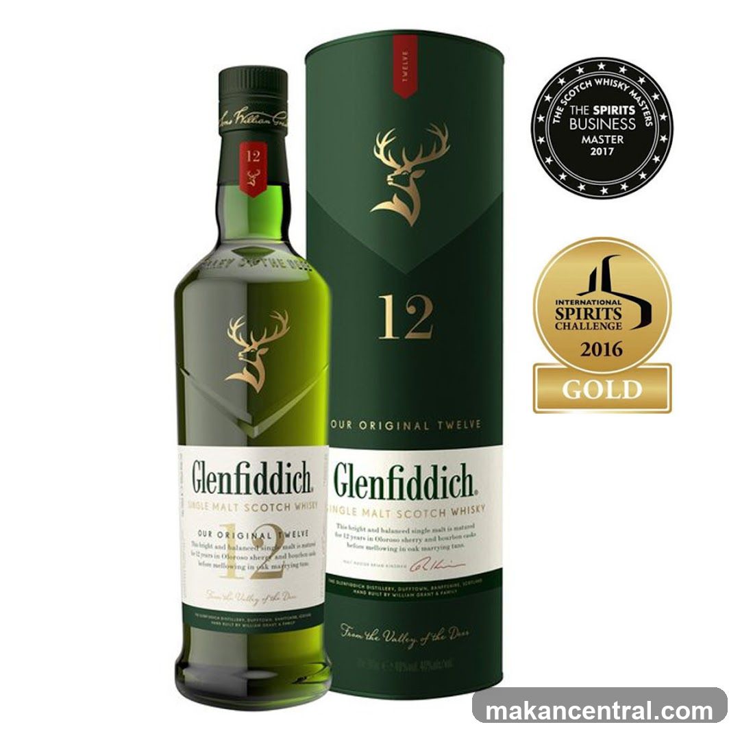 Glenfiddich 12 Year Old Single Malt Scotch Whisky