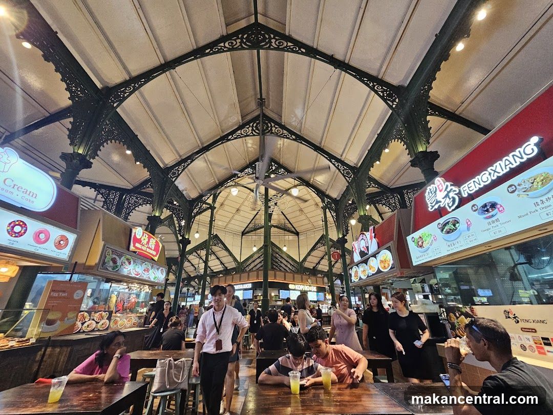 Interior of a food court