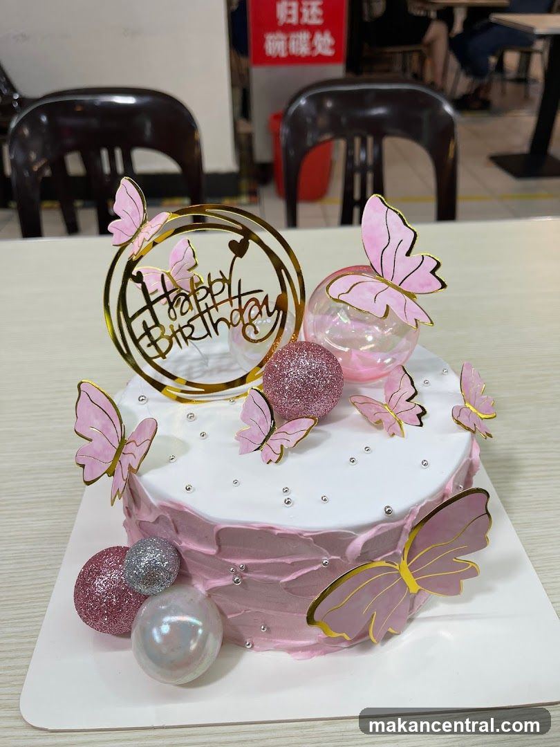 ML Cake & Balloons, Flowers