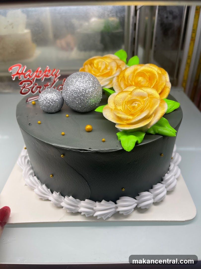 ML Cake & Balloons, Flowers