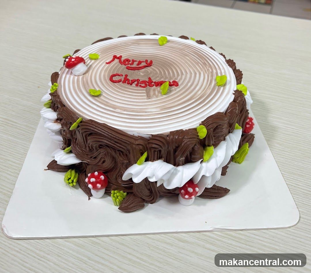 Christmas-themed cake