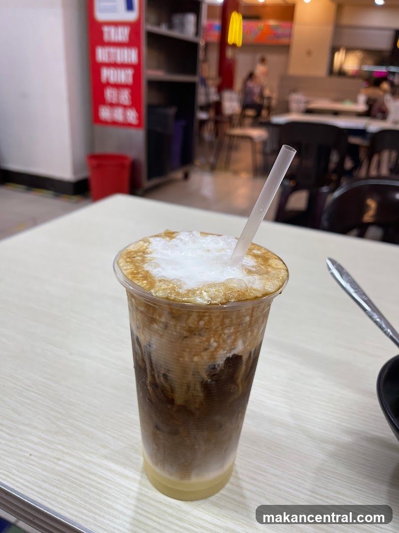 Iced beverage in food court