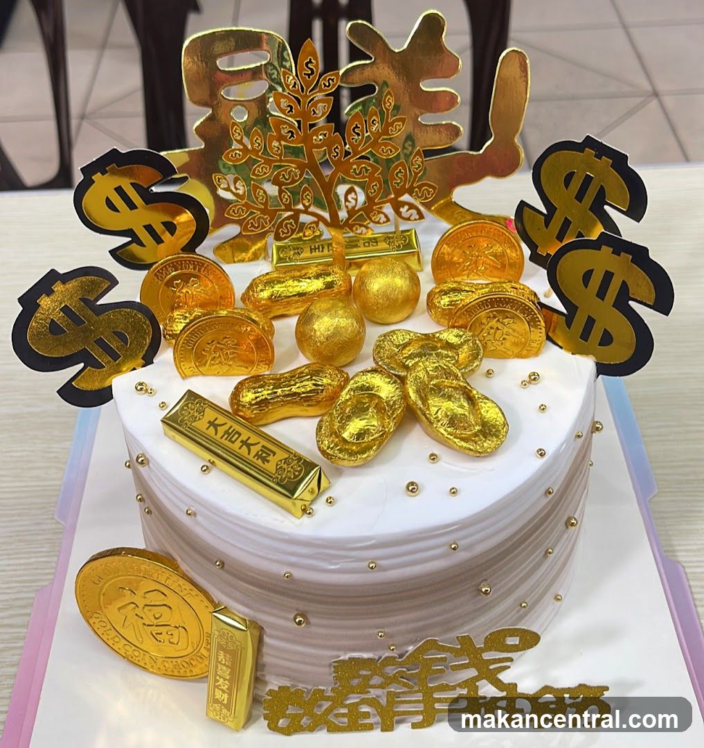 Golden Money Theme Cake