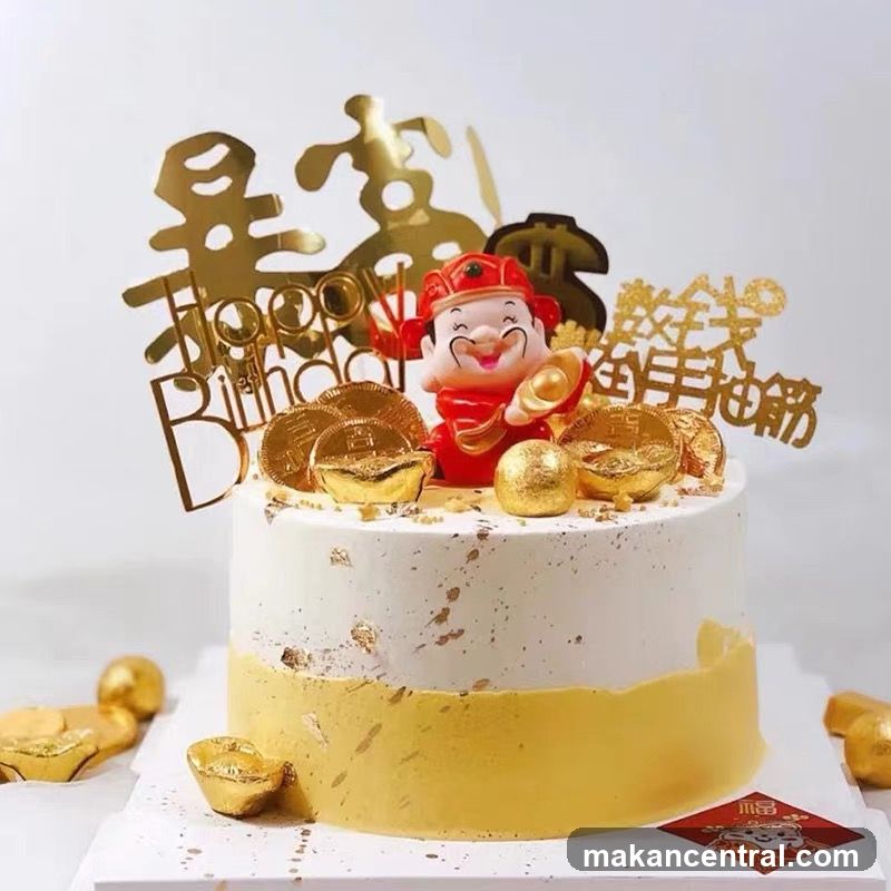 Birthday Cake with Wealth Theme