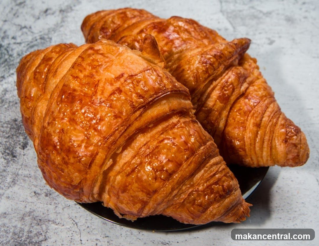 Croissants on Plate