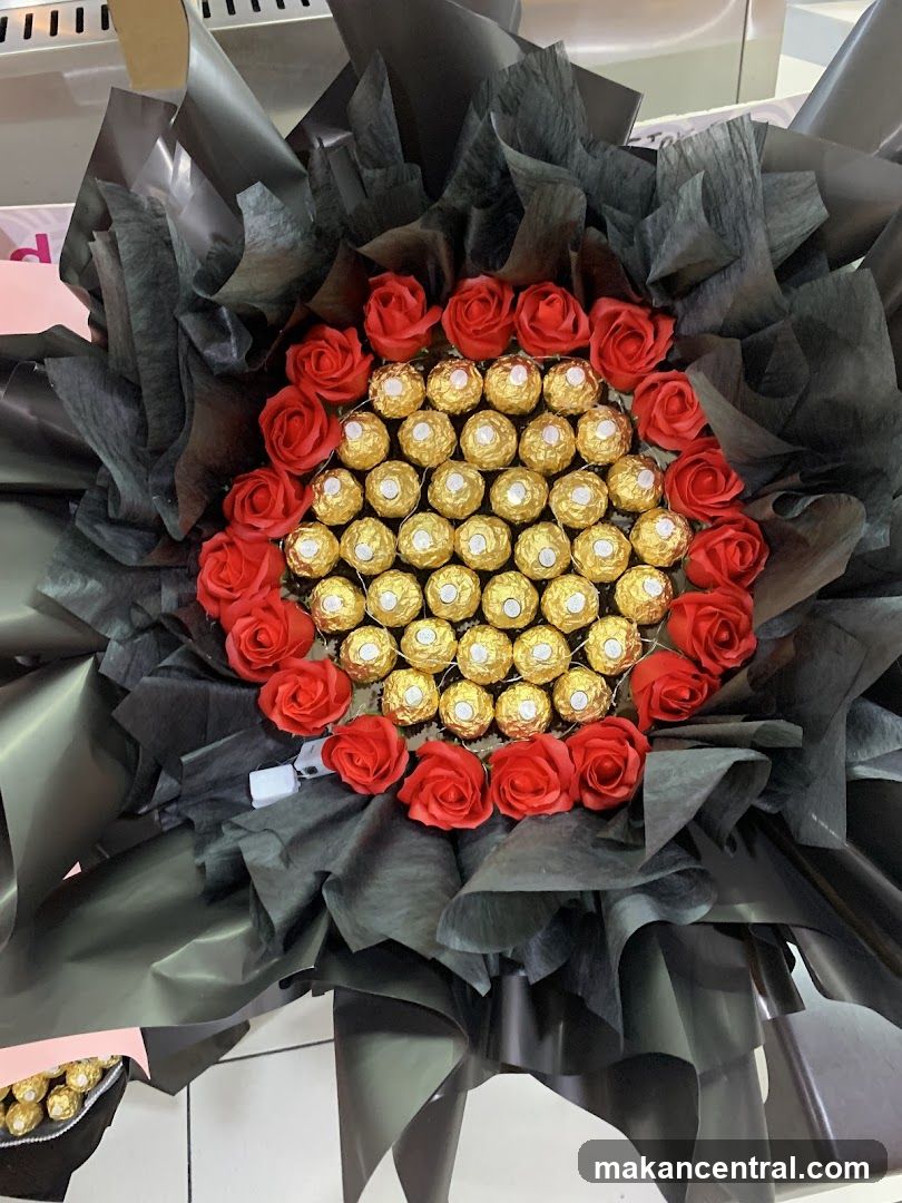 Chocolate and Flower Arrangement