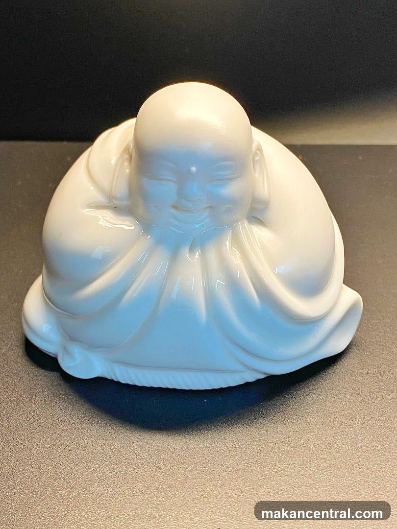 White Ceramic Buddha Statue