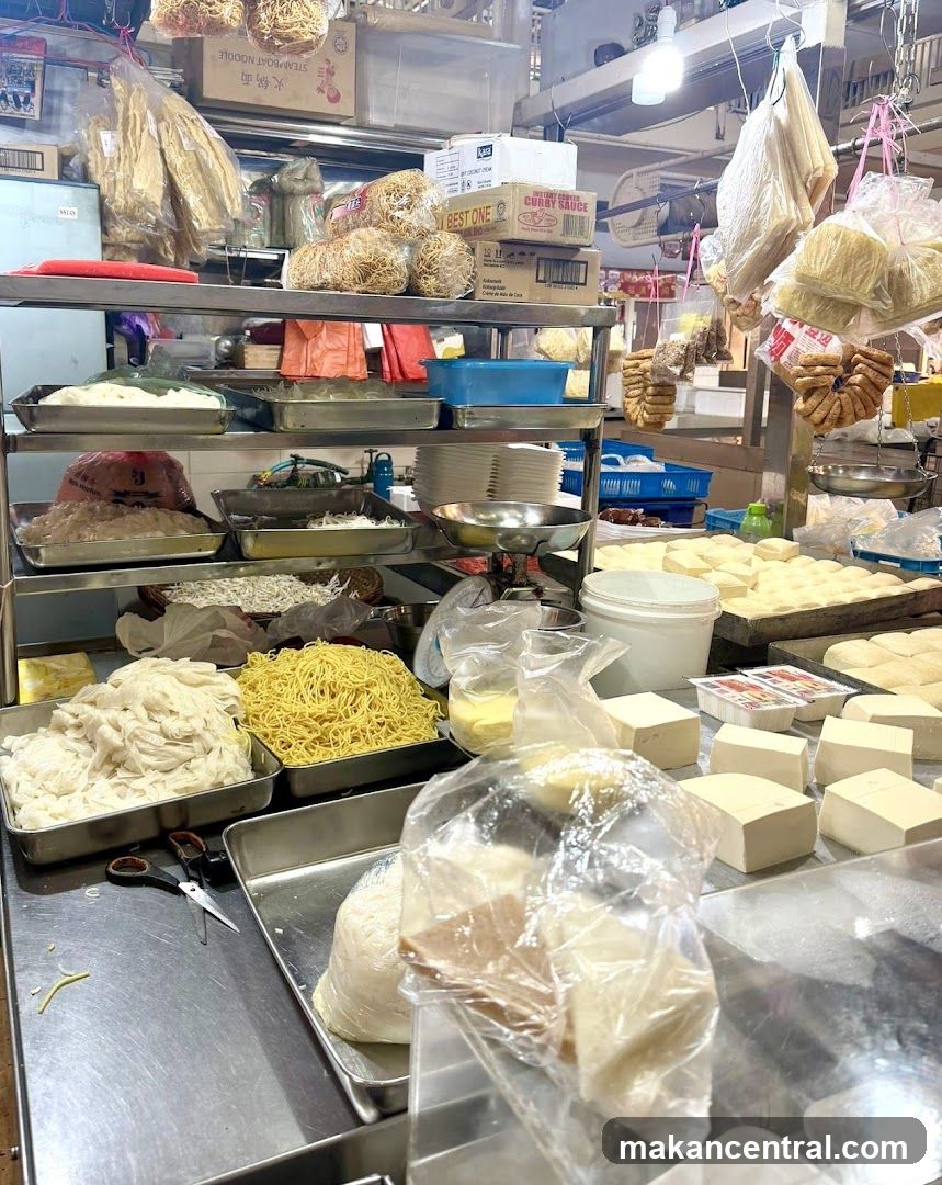 Food stall interior
