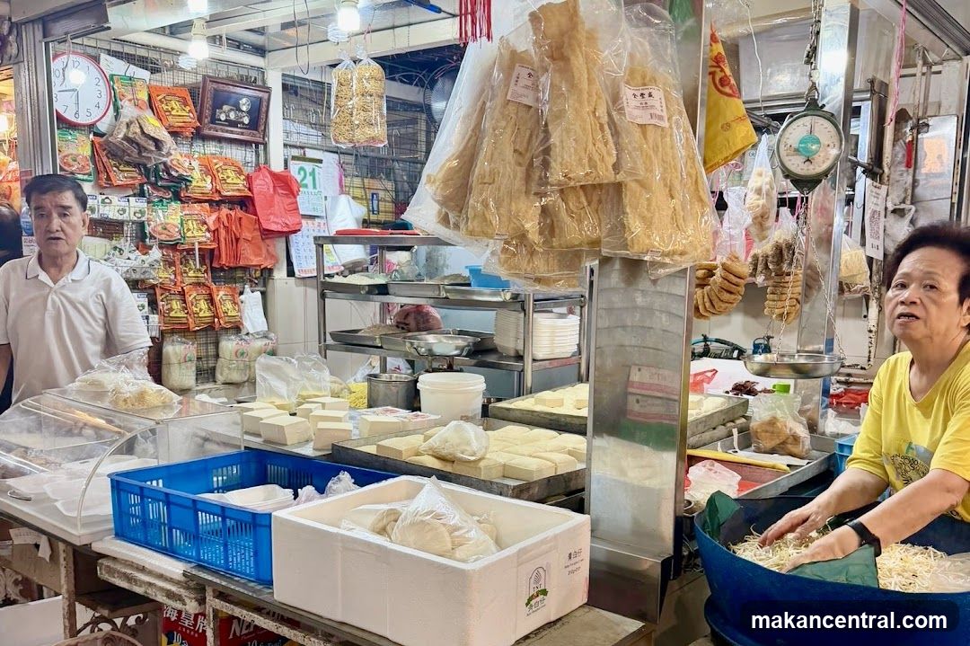 Market stall interior
