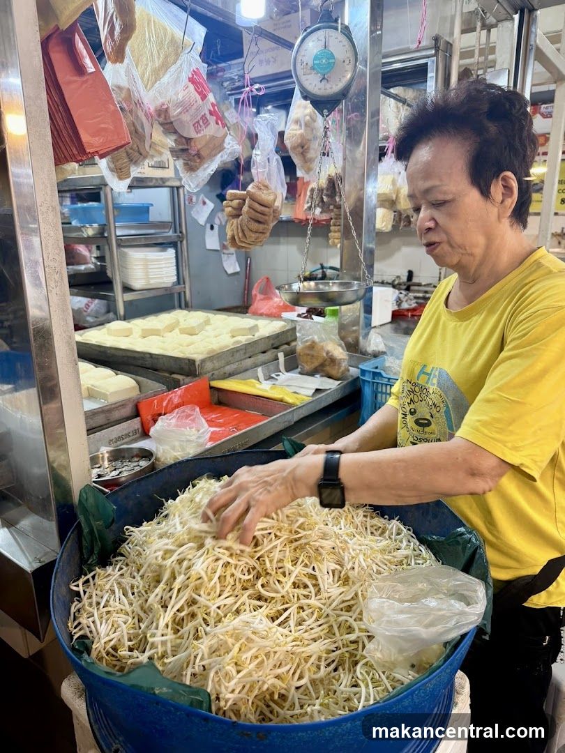 Market stall interior