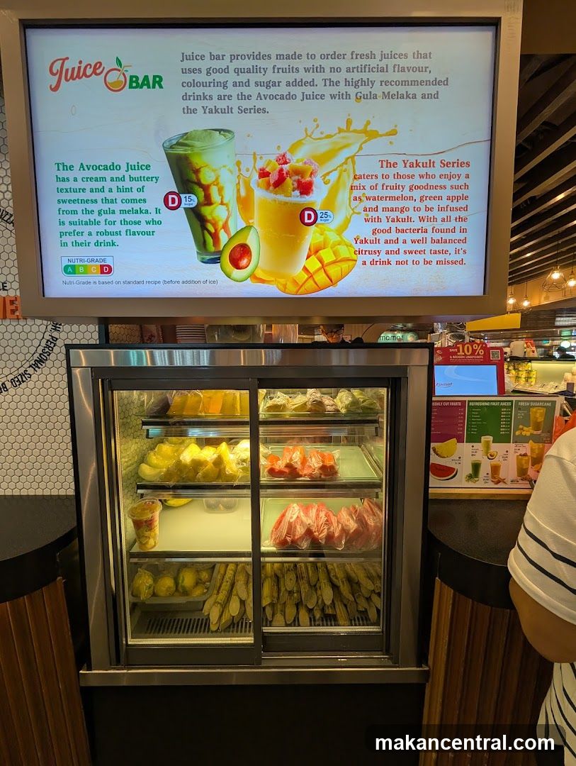 Juice Bar Interior Display