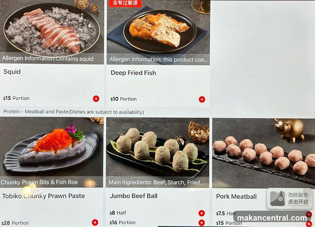 Menu Items