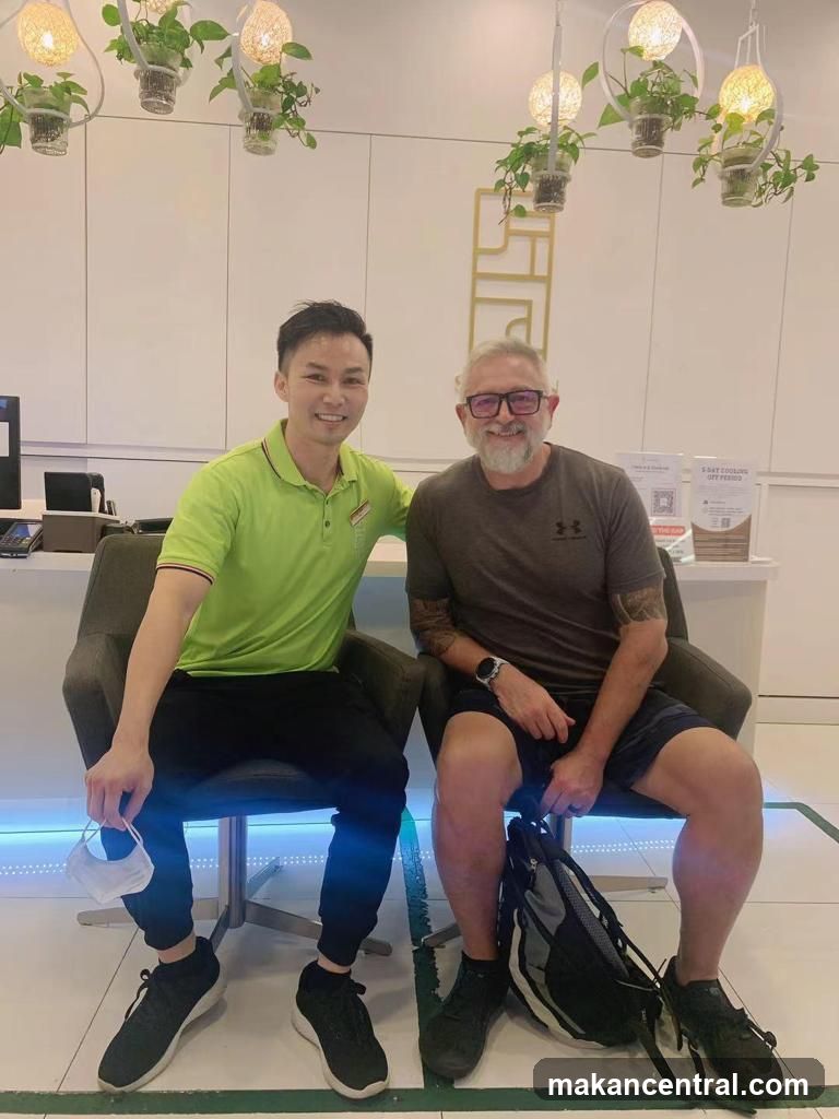 Two men sitting in chairs