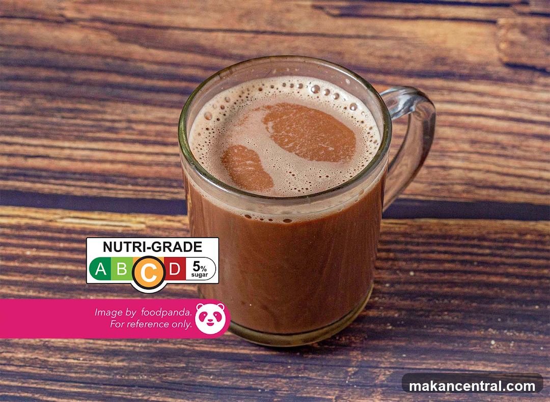 Hot Chocolate with Nutri-Grade Label