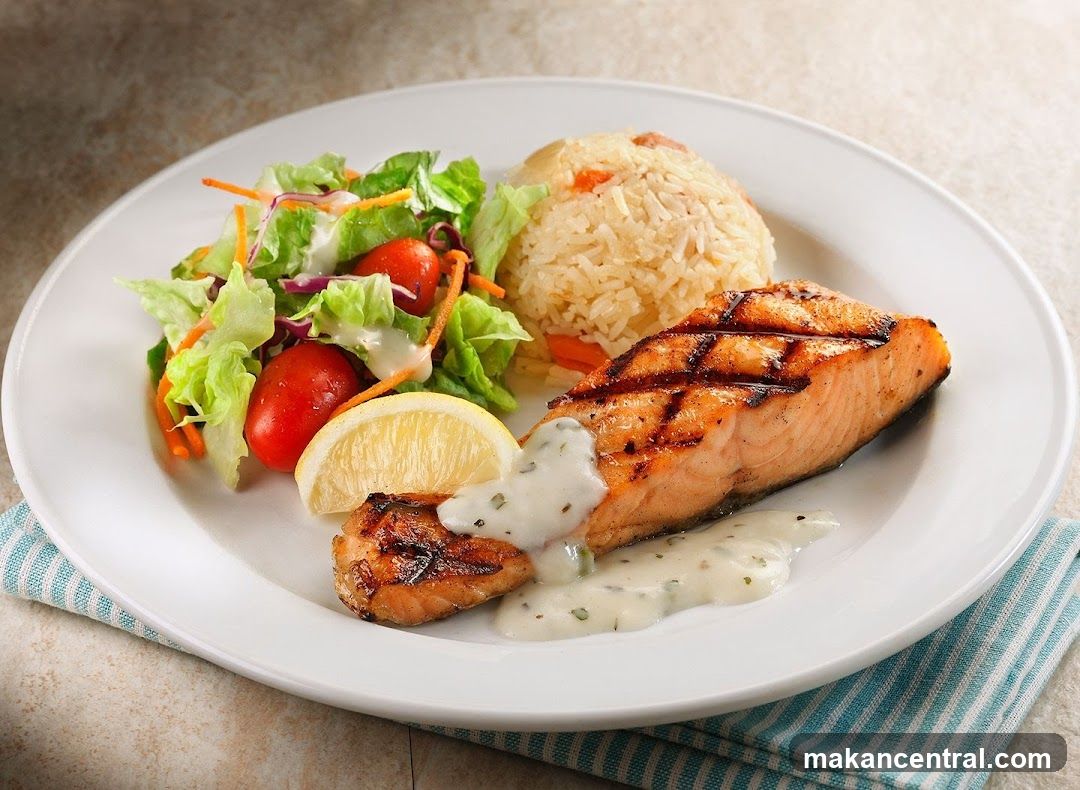 Grilled Salmon Plate