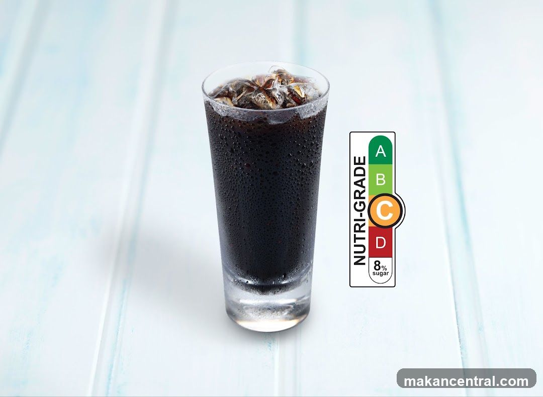 Iced Beverage with Nutri-Grade Label