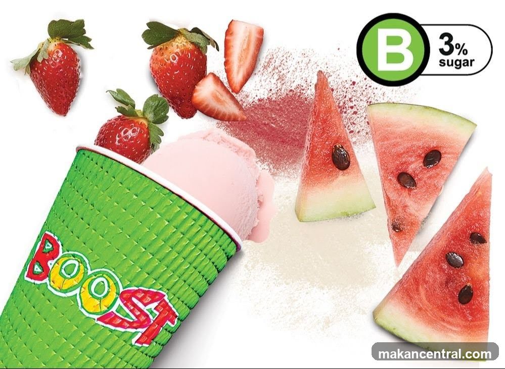 Boost Drink with Strawberries and Watermelon